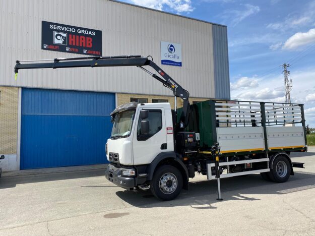 Grua Hiab con caja fija