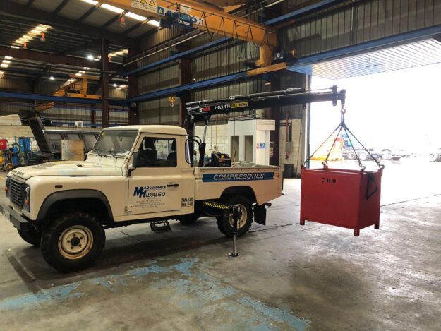 Hiab T CLX en Land Rover